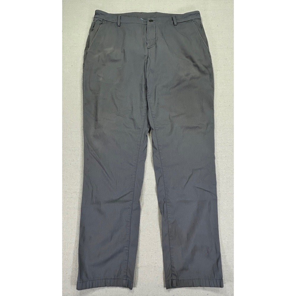 Birddogs Men's 36 Grey Chino Pants Inner Liner 6 Pocket Trousers Golf